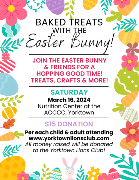 Baked Treats with the Easter Bunny