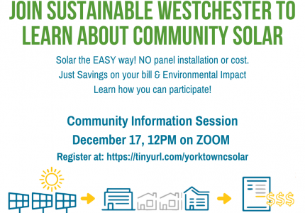 Yorktown Solar Seminar Scheduled for December 17th
